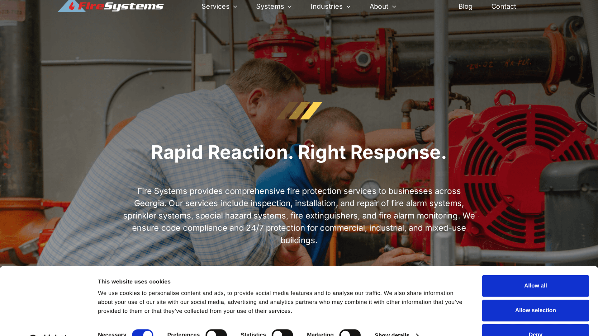 Fire Systems Inc — live site