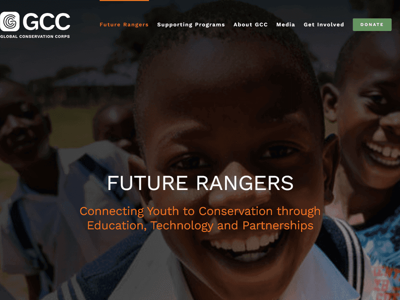 Global Conservation Corps - Future Rangers — portfolio