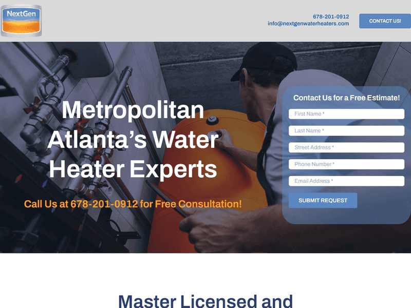 NextGen Water Heaters — portfolio