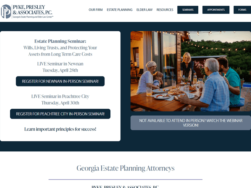 Pyke Presley Law — portfolio