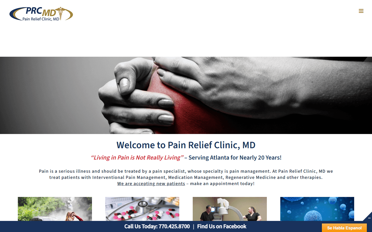 Pain Relief Clinic MD — portfolio