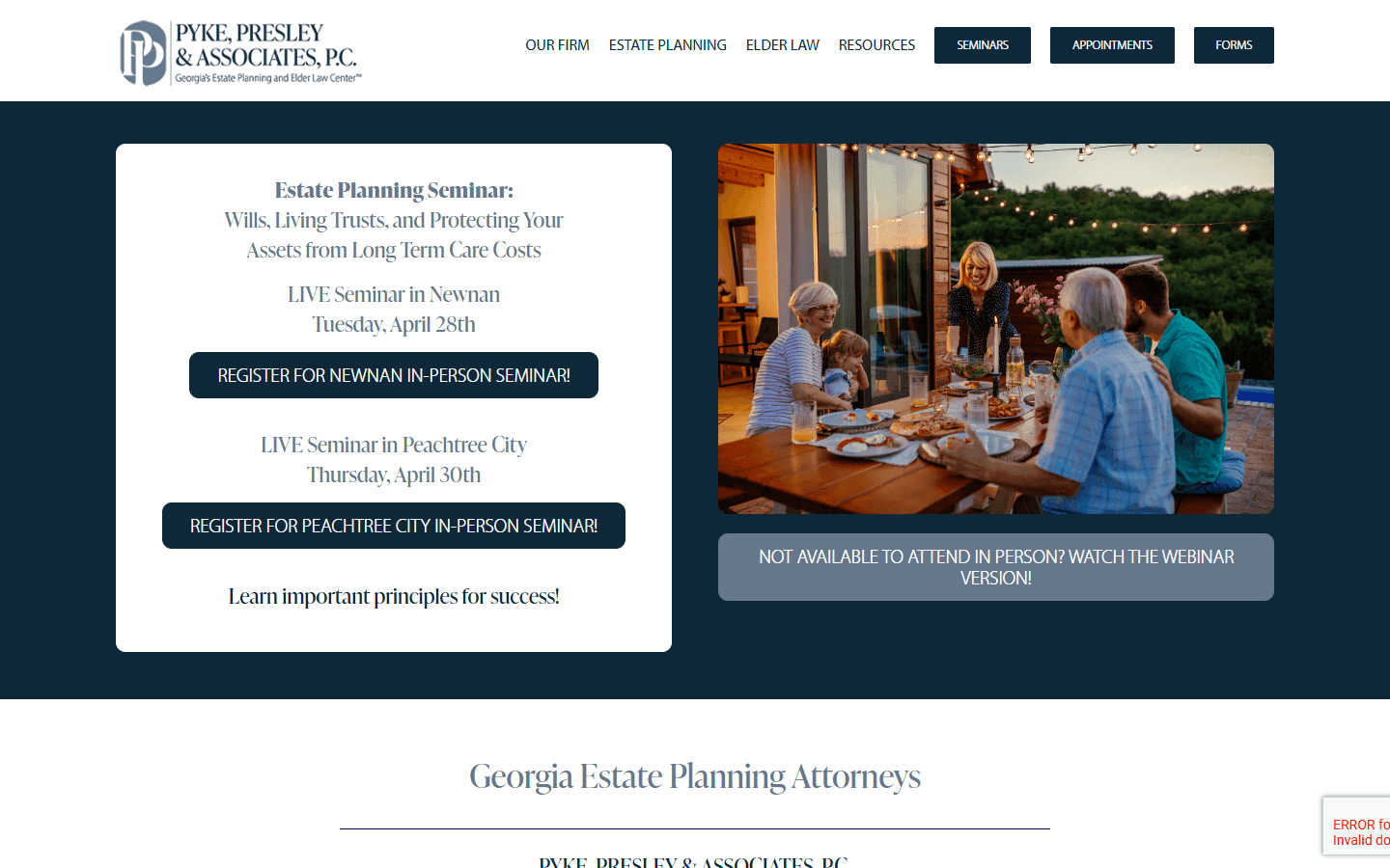 Pyke Presley Law — portfolio